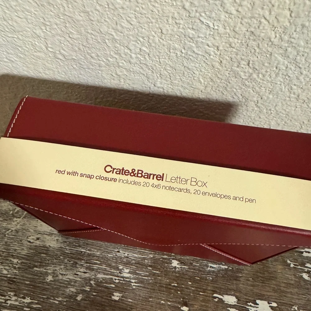 Crate&Barrel Deep Red Letter Box
